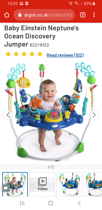 baby einstein jumperoo argos